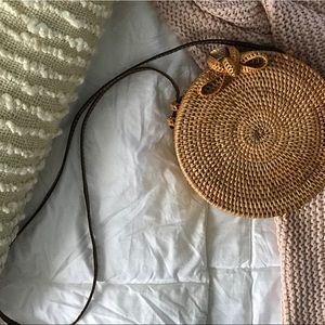 Round Rattan Bag
